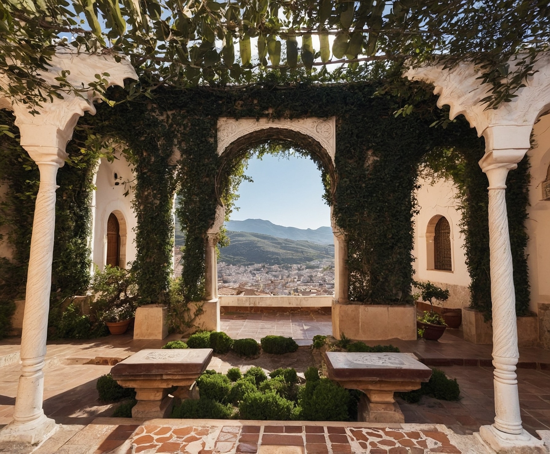 Vista panorámica de la Alhambra de Granada