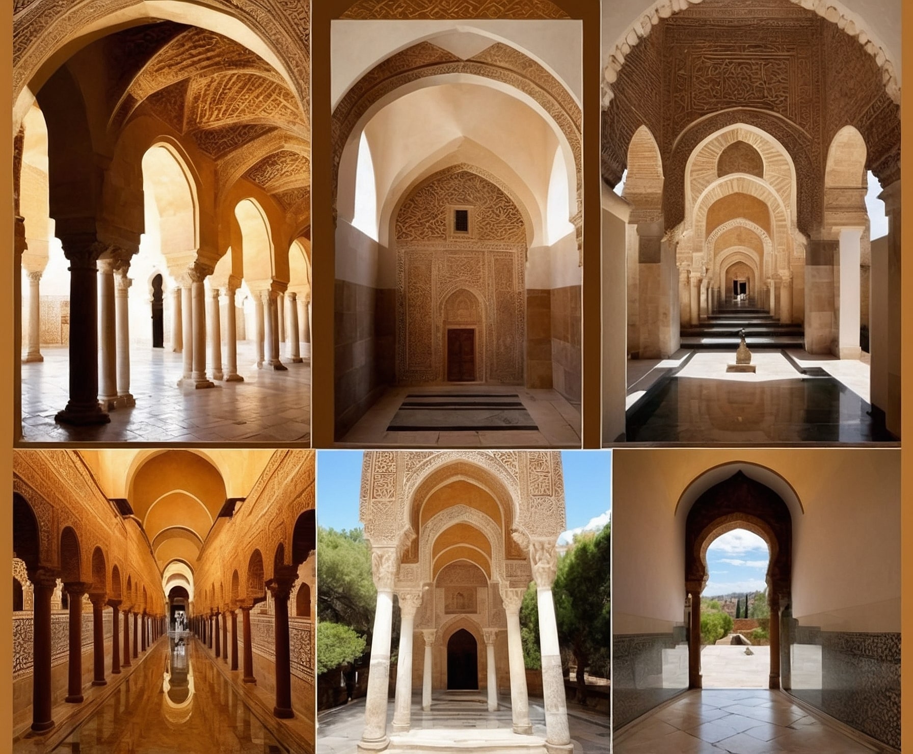 Vista histórica de la Alhambra en Granada